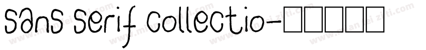 sans serif collectio字体转换
